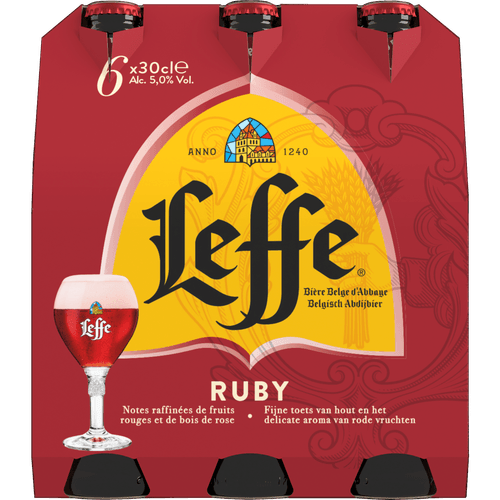Leffe Ruby belgisch abdijbier 6x300 ml