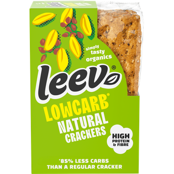 Leev Lowcarb-proteïne crackers Naturel 80g