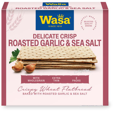 wasa Delicate Crisp Roasted Garlic & Sea Salt 190 g