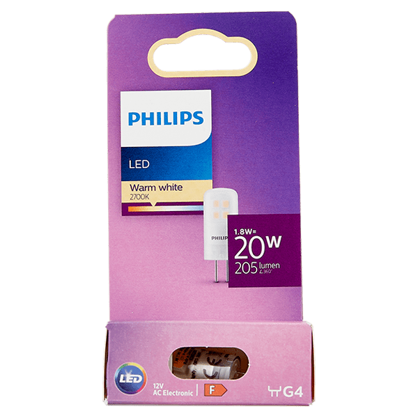 Philips LED capsule 20W G4 WW 12V ND SRT6