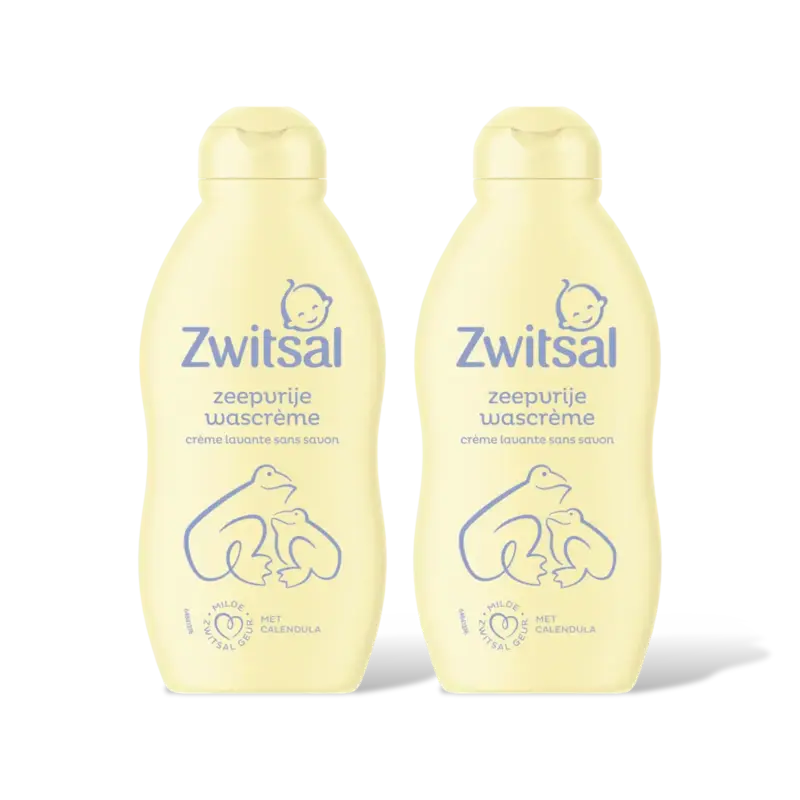 Zwitsal Baby zeepvrije wascrème 2pack