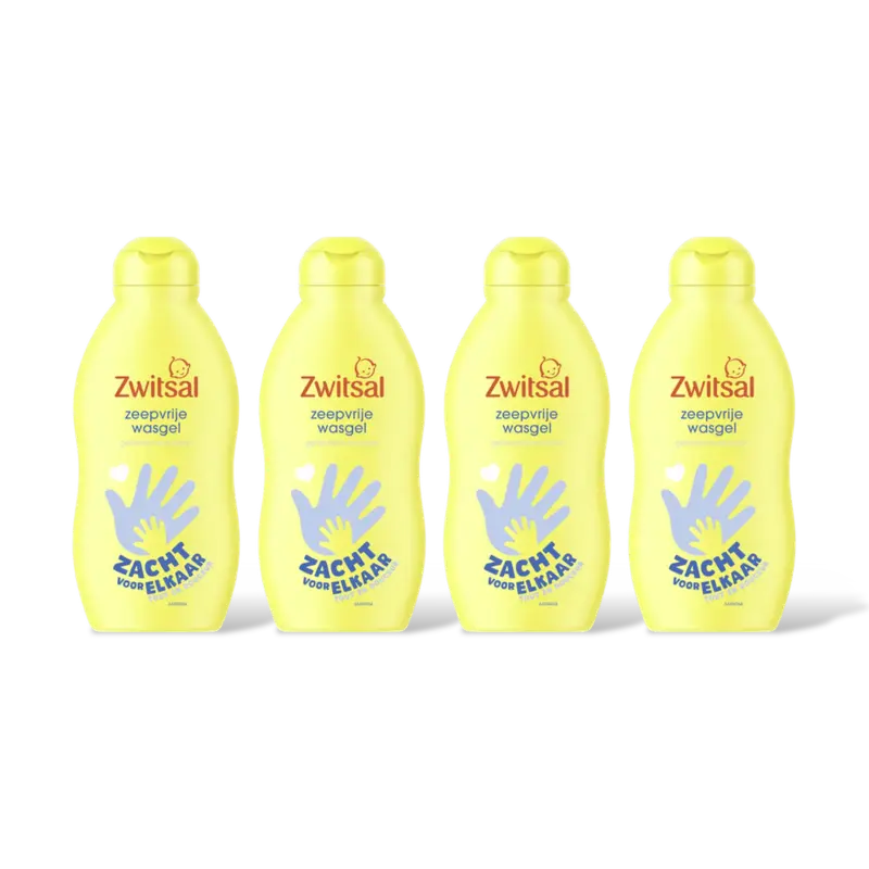 Zwitsal Baby zeepvrije wasgel 4-pack