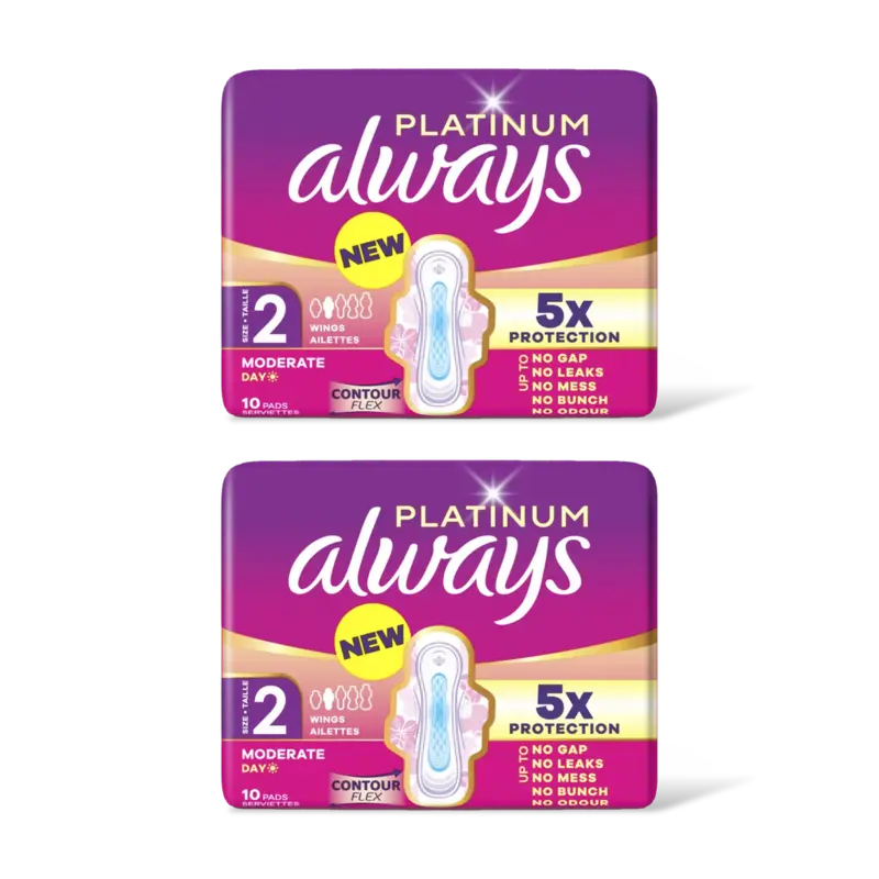 Always Platinum long maandverband 2-pack