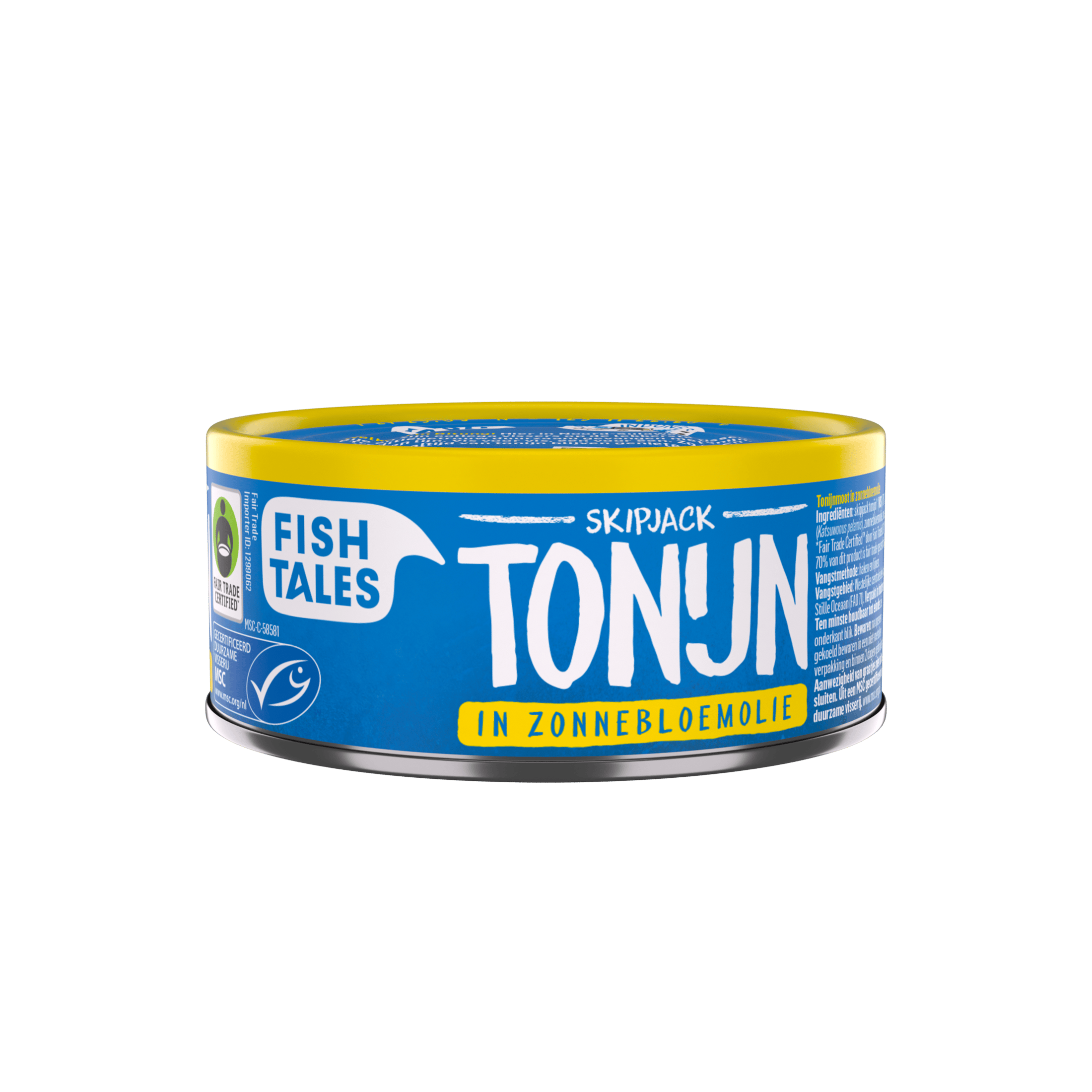 Fish Tales Skipjack tonijn in zonnebloemolie MSC