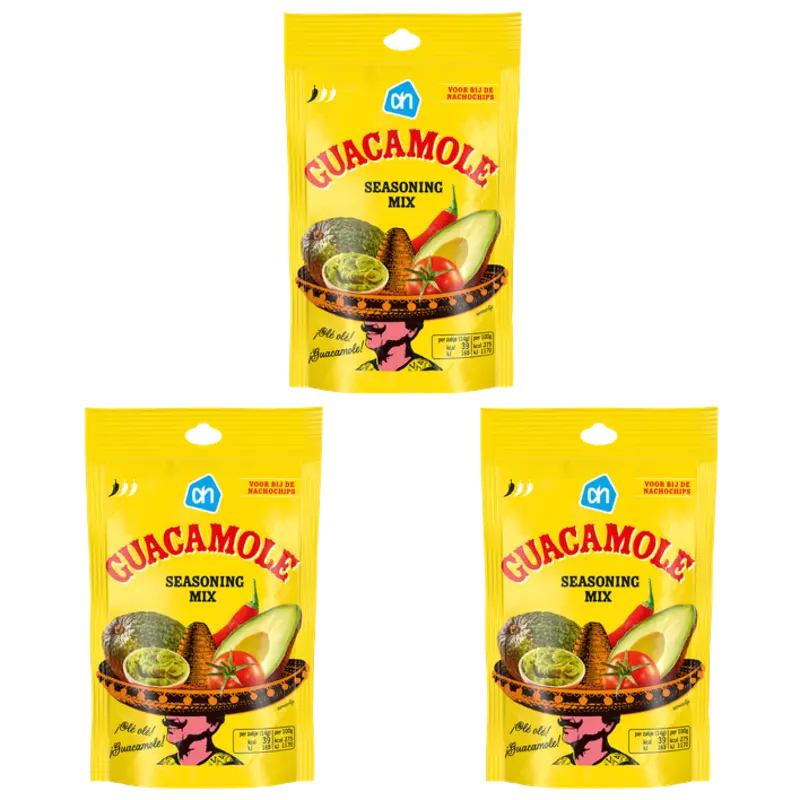 AH Guacamole seasoning mix 3-pack