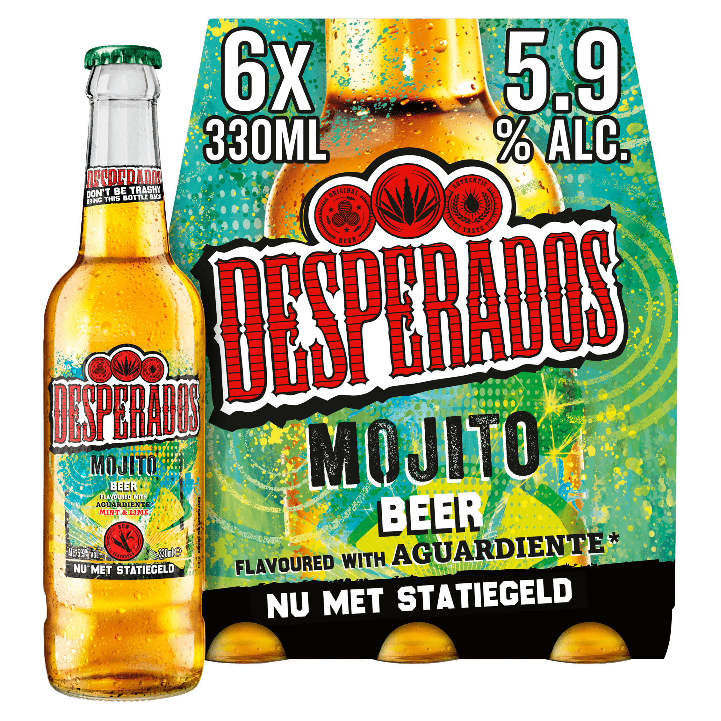 Desperados Mojito bier fles