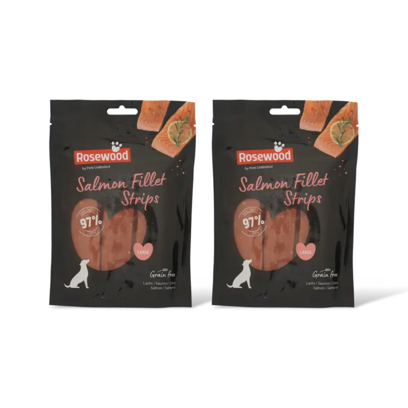 Rosewood Salmon fillet strips large 2-pack