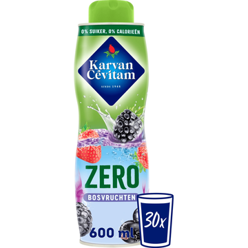 Karvan Cévitam Zero Bosvruchten Siroop 600 ml