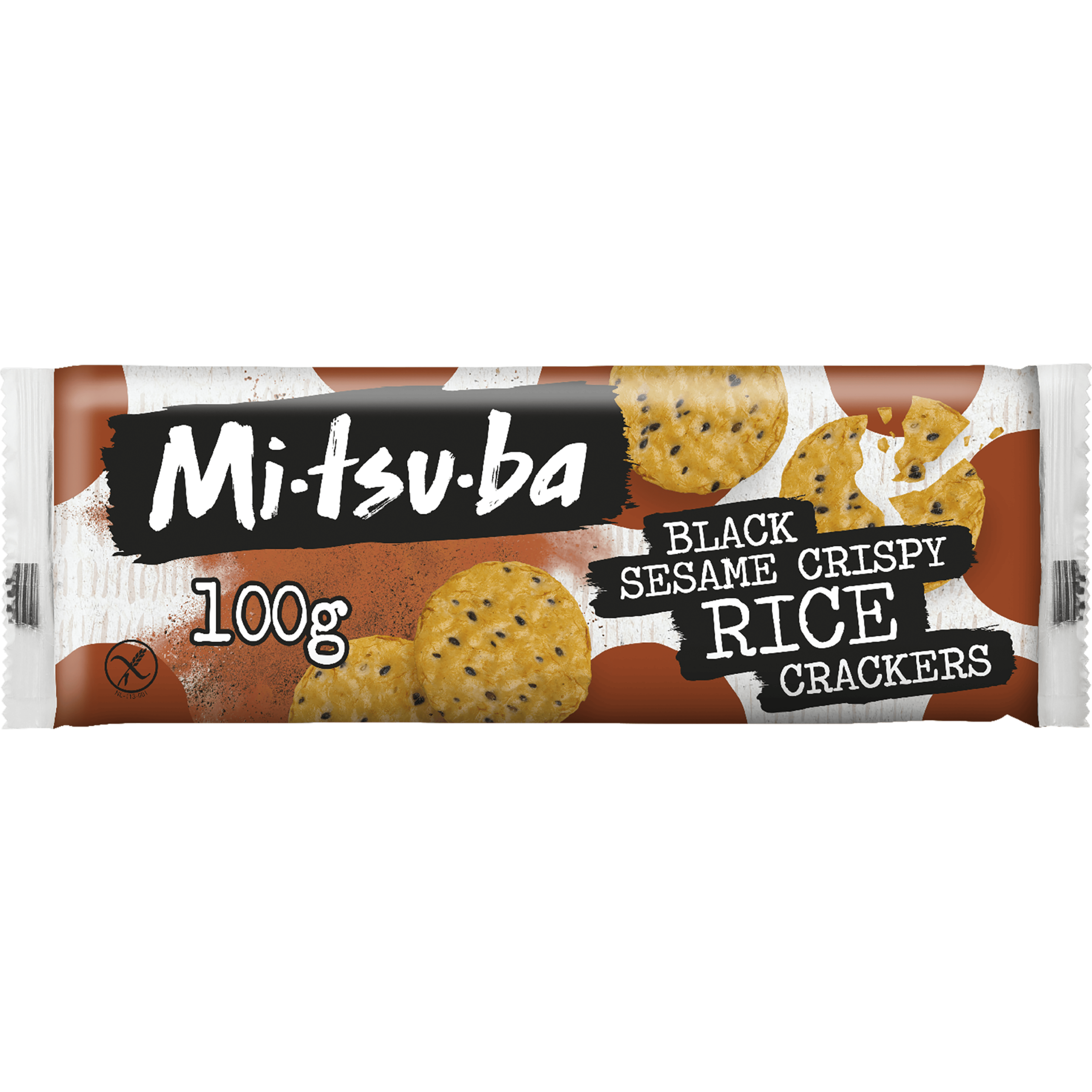 Mitsuba Black Sesame crackers