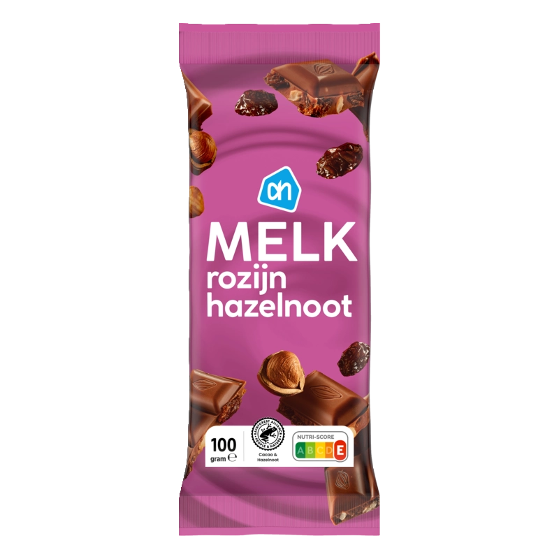 AH Reep melk hazelnoot rozijn