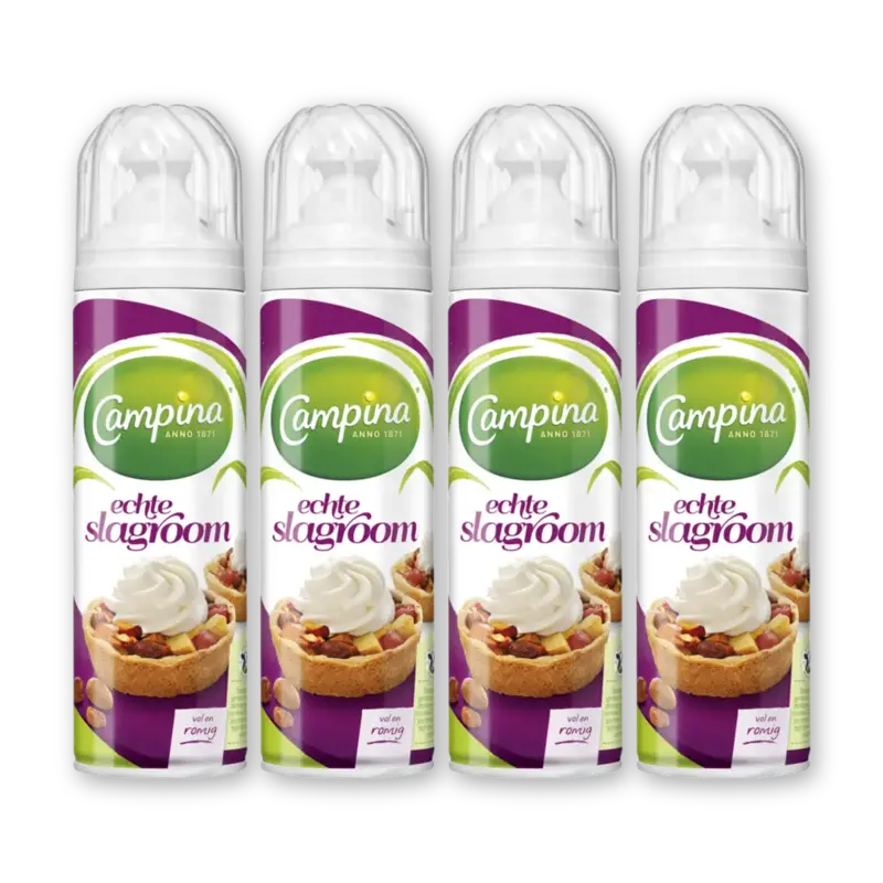 Campina Echte slagroom 4-pack