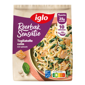Iglo roerbaksensatie tagliatelle en zalm
