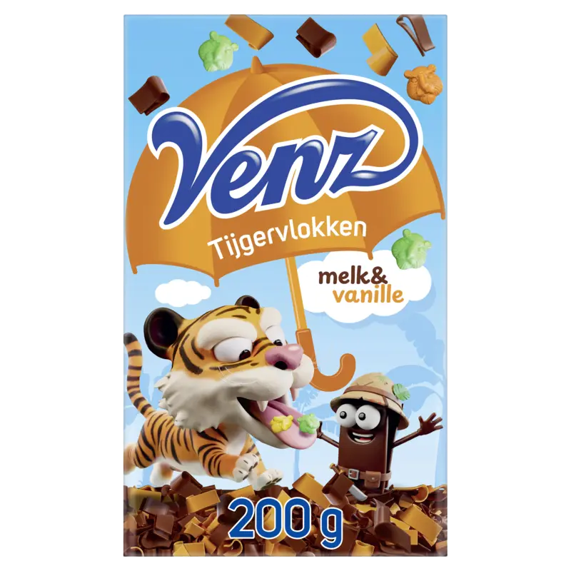 Venz Tijgervlokken melk & vanille