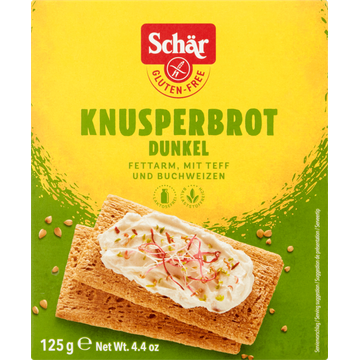 Schär Knusperbrot Dunkel  Glutenvrij 125 g