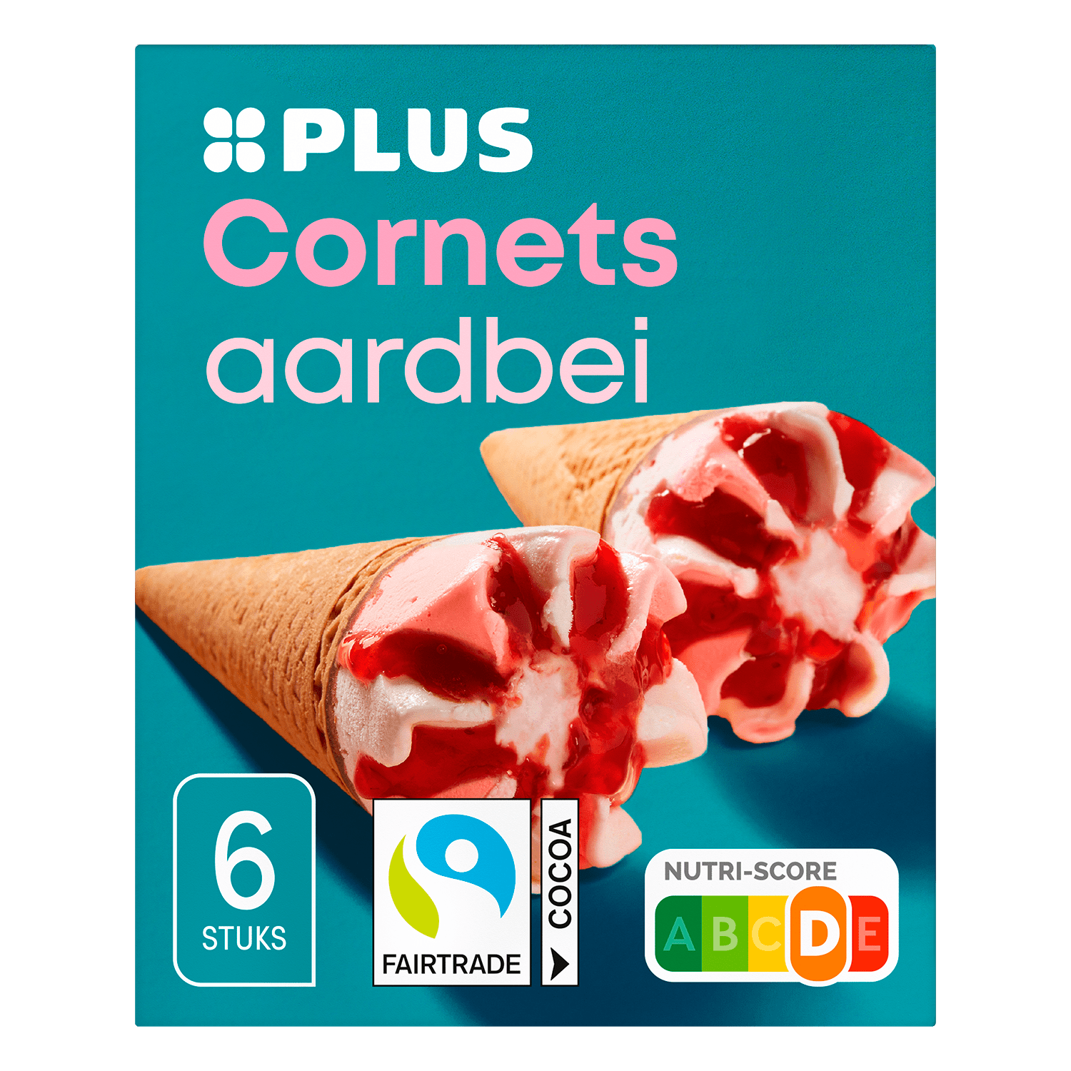 PLUS Cornets aardbei