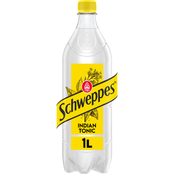 Schweppes Indian Tonic met Extracten van Kina 1 L