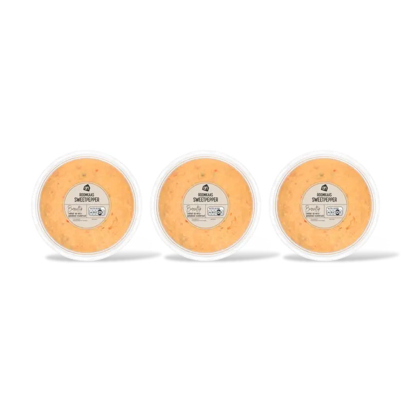 AH Roomkaas sweetpepper 3-pack