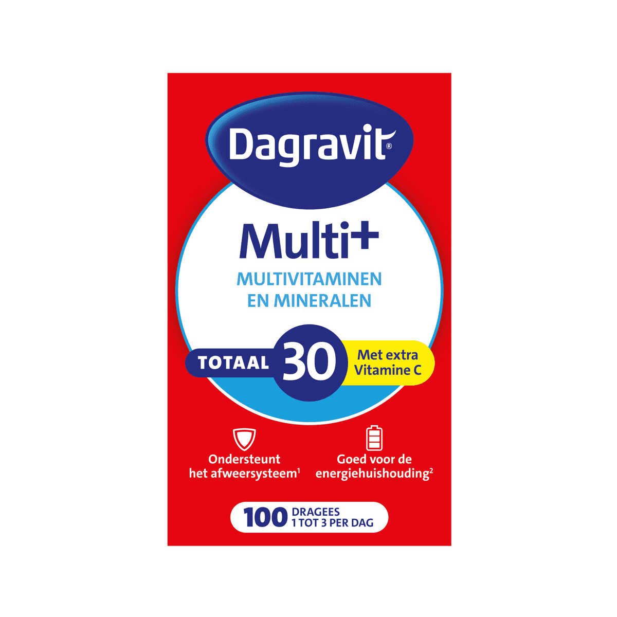 Dagravit Multivitaminen Totaal 30 Dragees 100 stuks