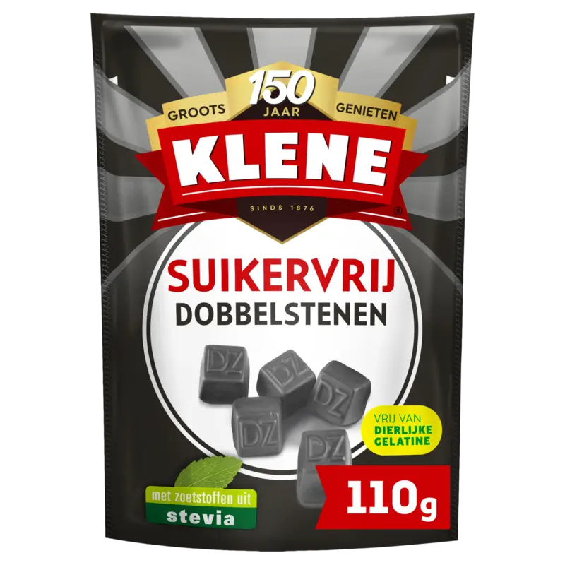 Klene Suikervrij dubbelzoute dobbelstenen