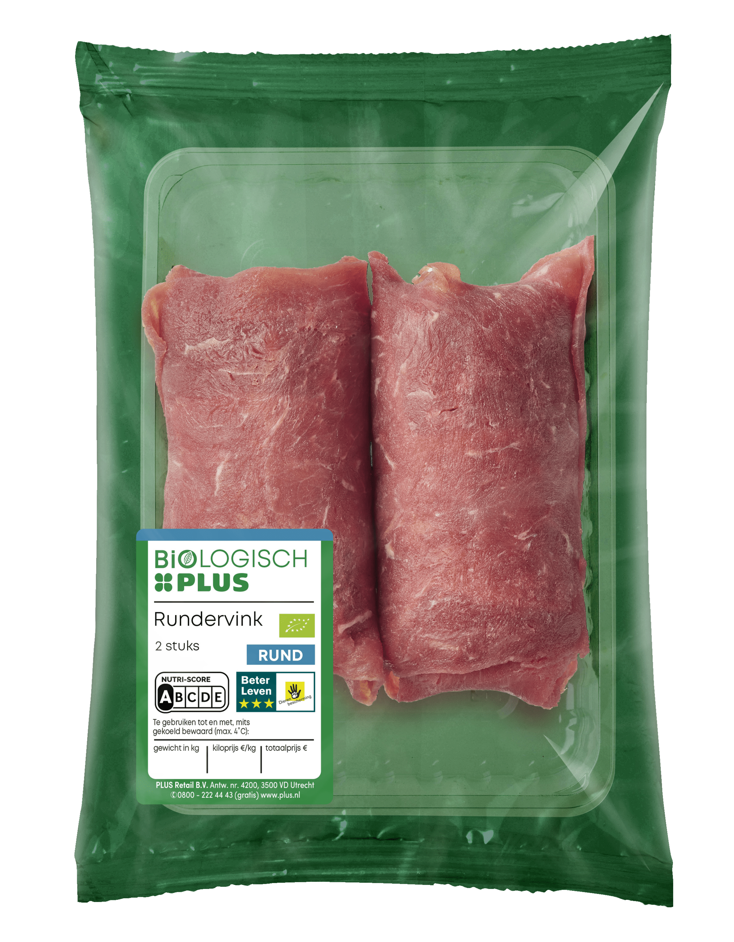Biologisch PLUS Rundervink 2 stuks
