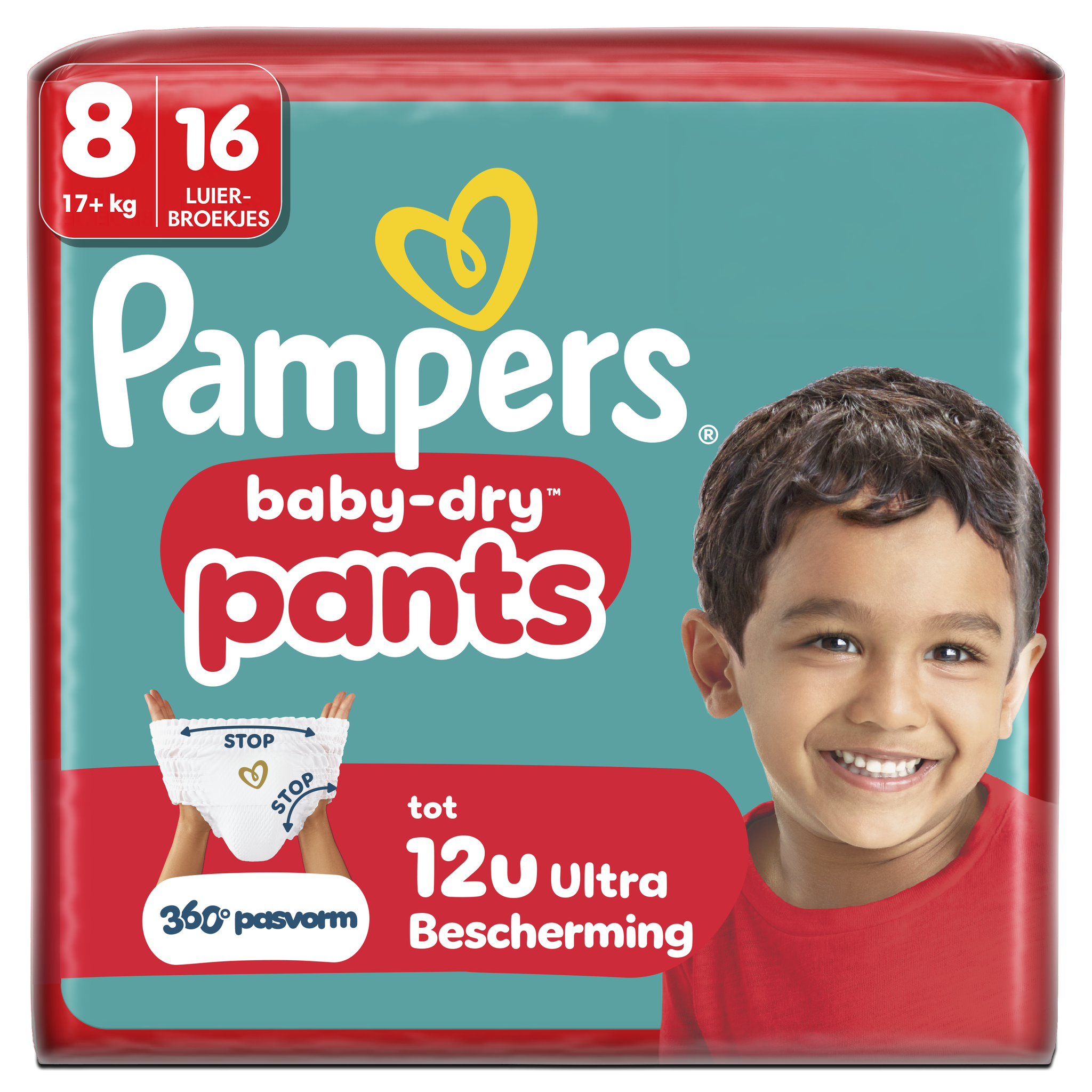 Pampers Baby Dry Pants Luierbroekjes Maat 8 17+ kg 16 stuks