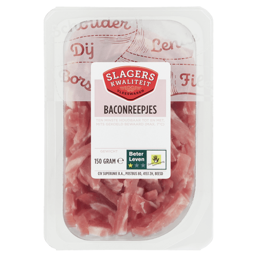 Slagerskwaliteit Baconreepjes