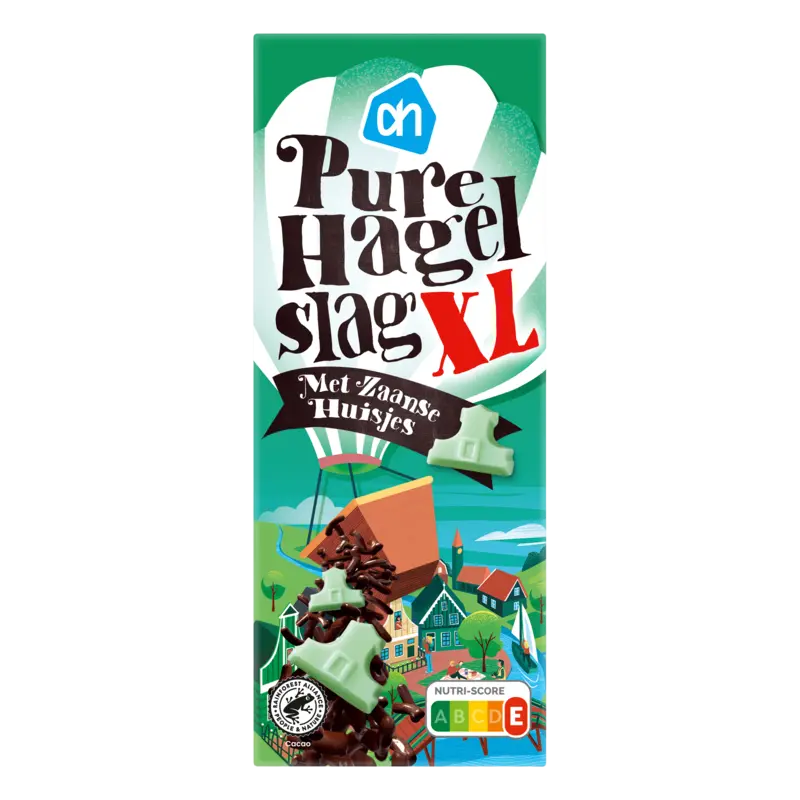 AH Hagelslag xl puur met Zaanse huisjes