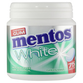 Mentos gum Bottle white greenmint