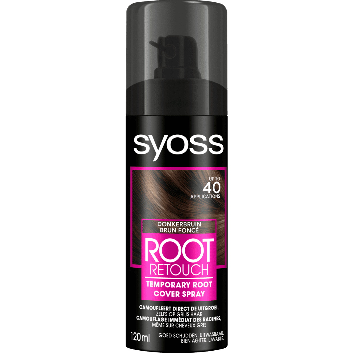 Syoss Uitgroeispray Donkerbruin 120 ML