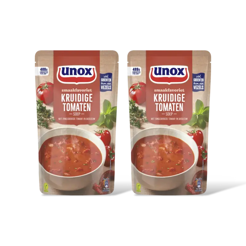 Unox Kruidige tomatensoep 2-pack