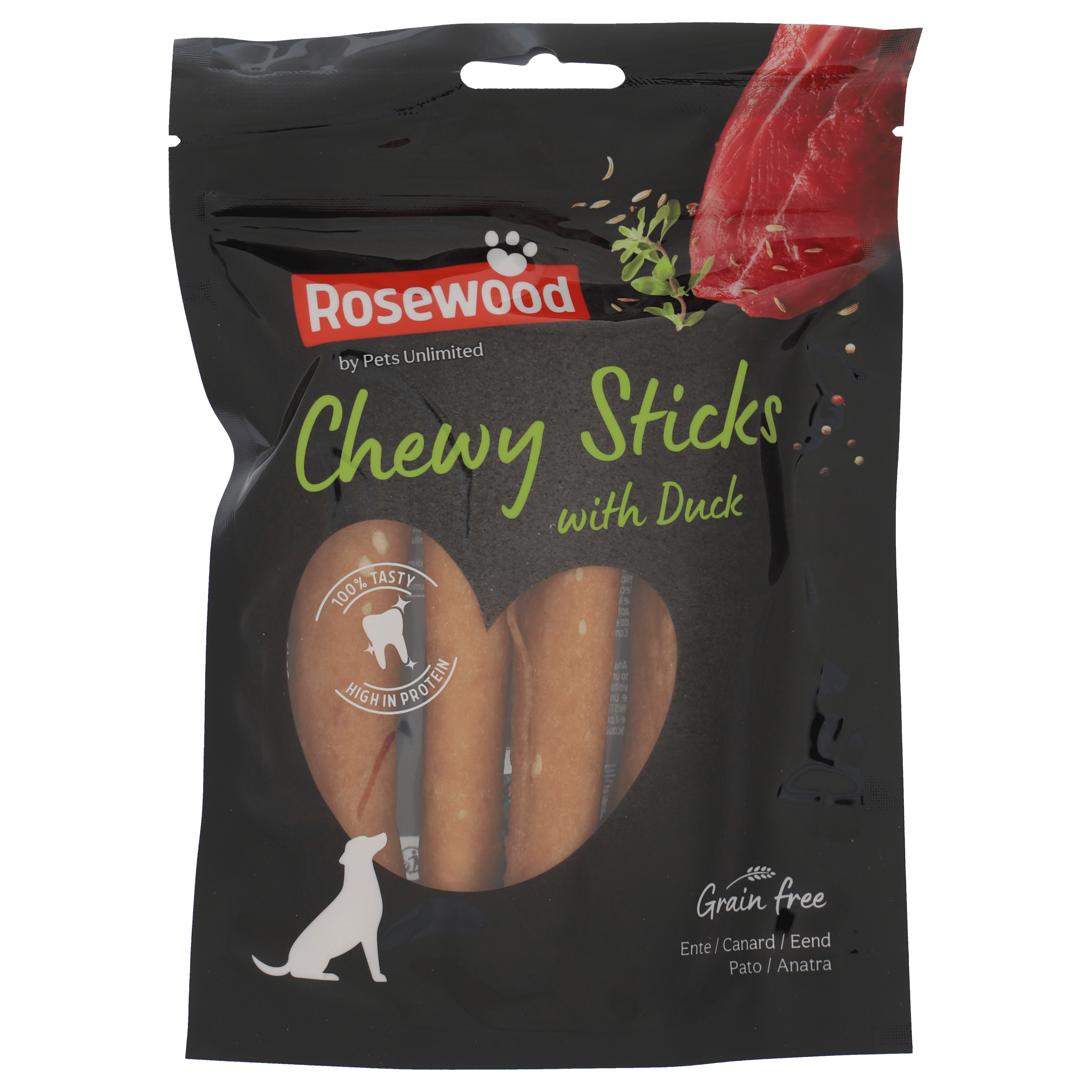 Rosewood Chewy Sticks Duck 4 stuks