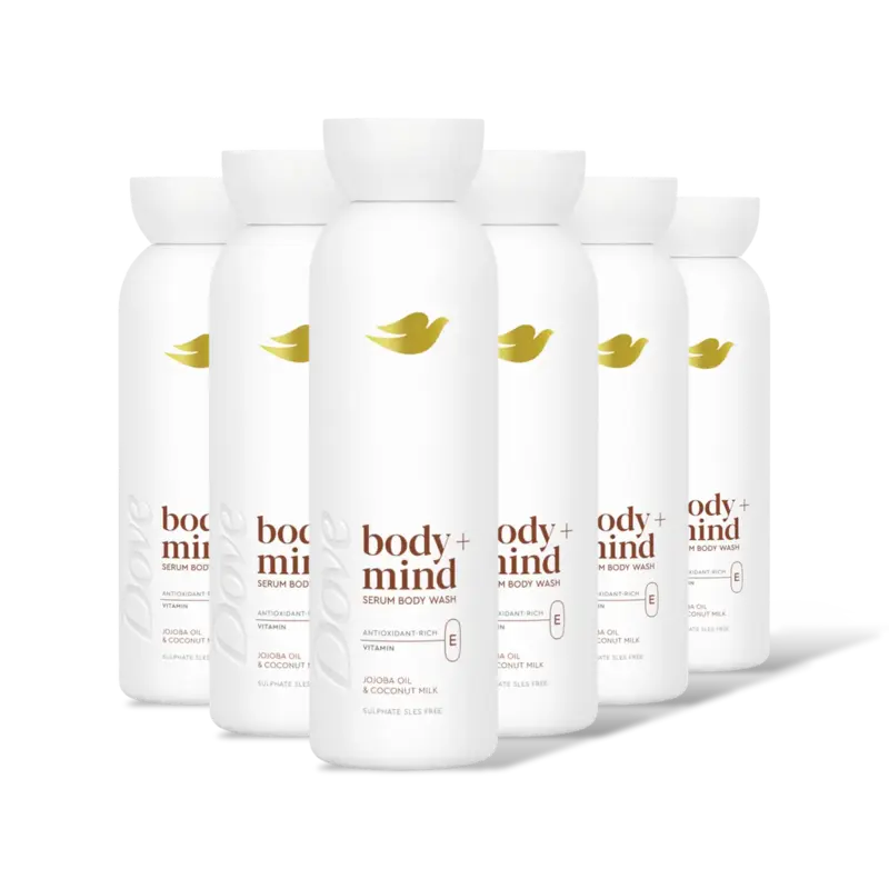 Dove Body+mind jojoba oil & coconut 6-pack