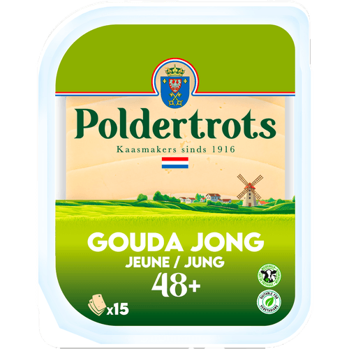 Poldertrots Goudse kaas 48+ plakken