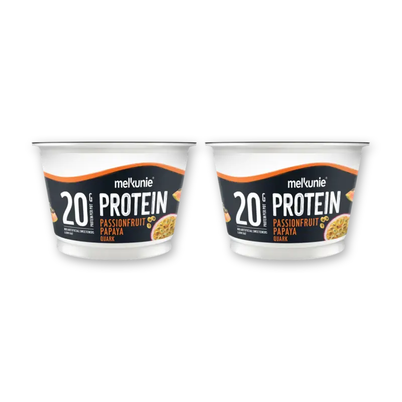 Melkunie Protein kwark passionfruit papaya 2-pack