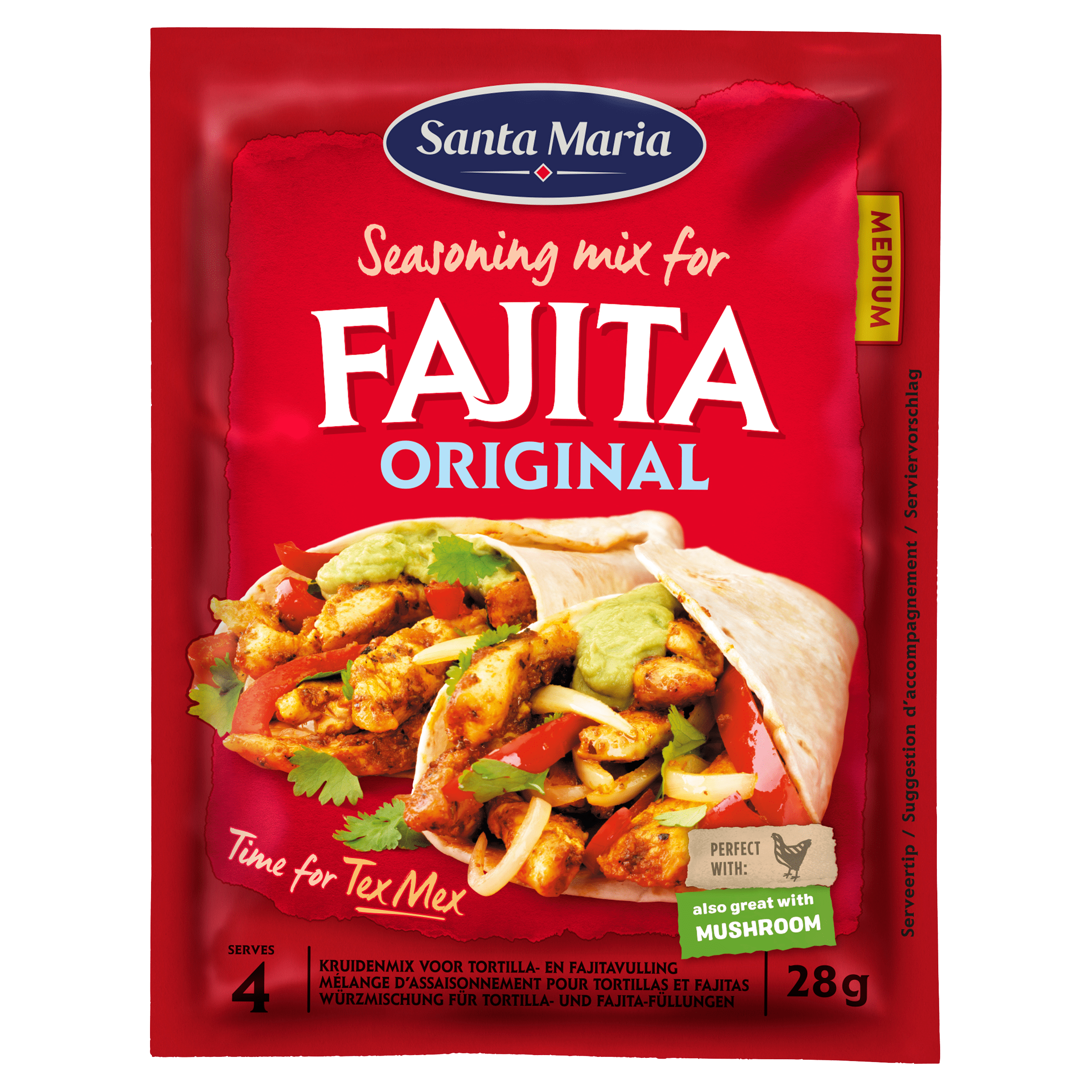 Santa Maria Fajita kruidenmix zakje 28 gram