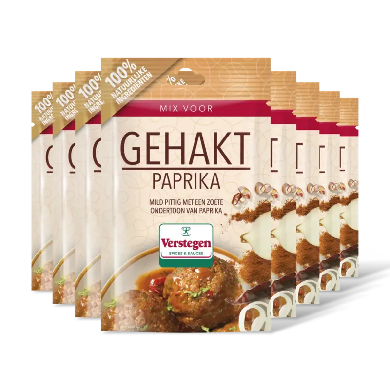 Verstegen Kruidenmix gehakt met paprika 8-pack