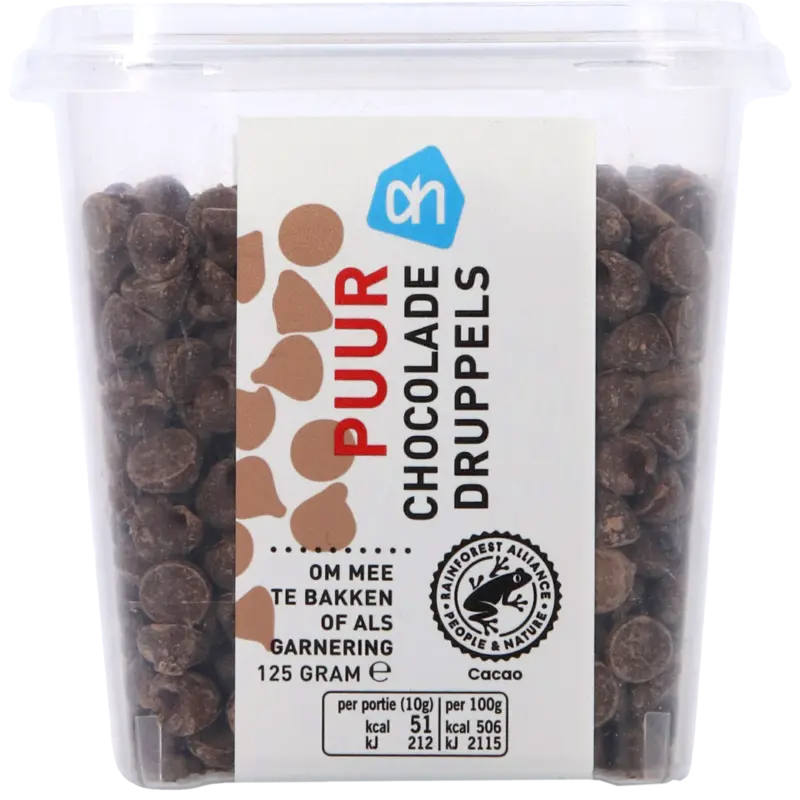 AH Puur chocolade druppels