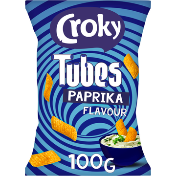 Croky Tubes Paprika Flavour 100 g