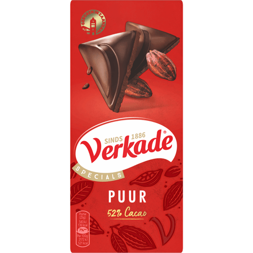 Verkade Chocoladereep puur