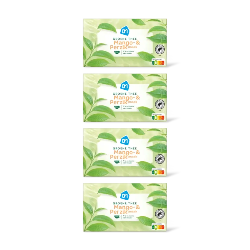 AH Groene thee mango & perziksmaak 4-pack