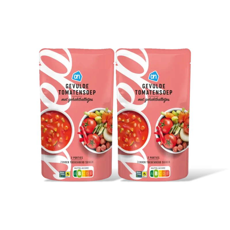 AH Gevulde tomatensoep gehaktballetjes 2 pk