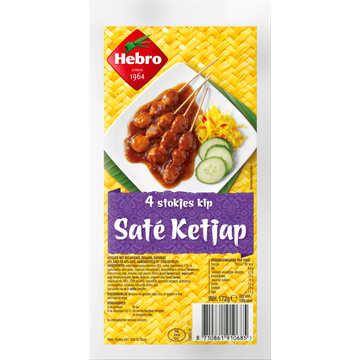Hebro Kipsaté Ketjap 4 Stokjes 172 g