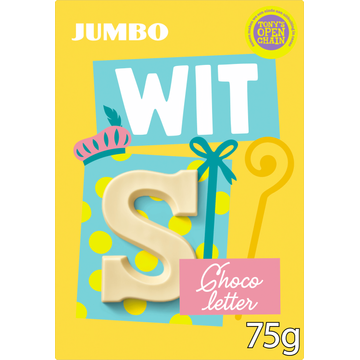 Jumbo Chocoletter Wit S 75 g