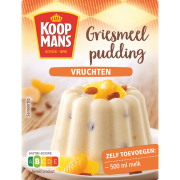 Koopmans Griesmeel Pudding Vruchten 85 g