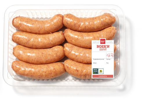 Varkens Braadworst 8st