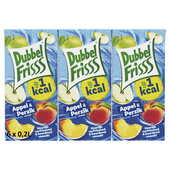 DubbelFrisss appel perzik 6x200 ml