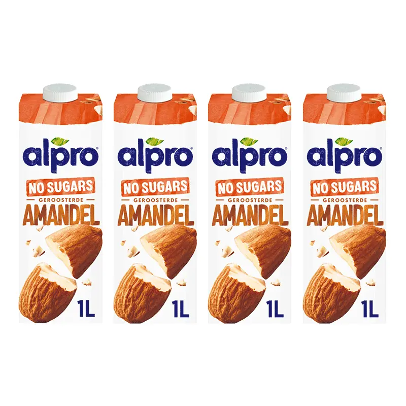 Alpro Amandeldrink zonder suikers 4-pack