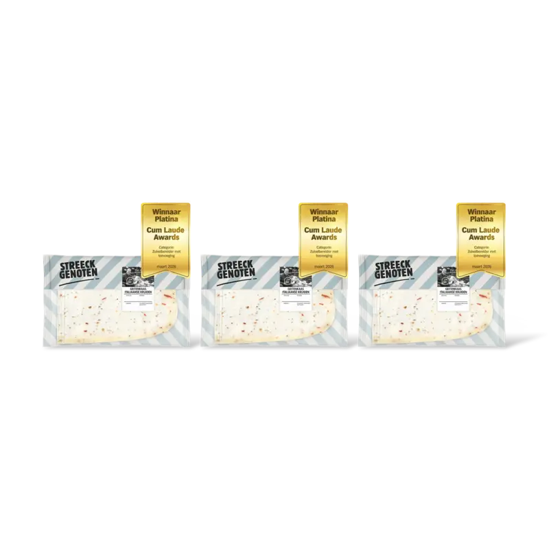 Streeckgenoten Geitenkaas Italiaanse kruiden 3-pack