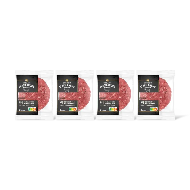 AH Excellent Black angus burger 4-pack
