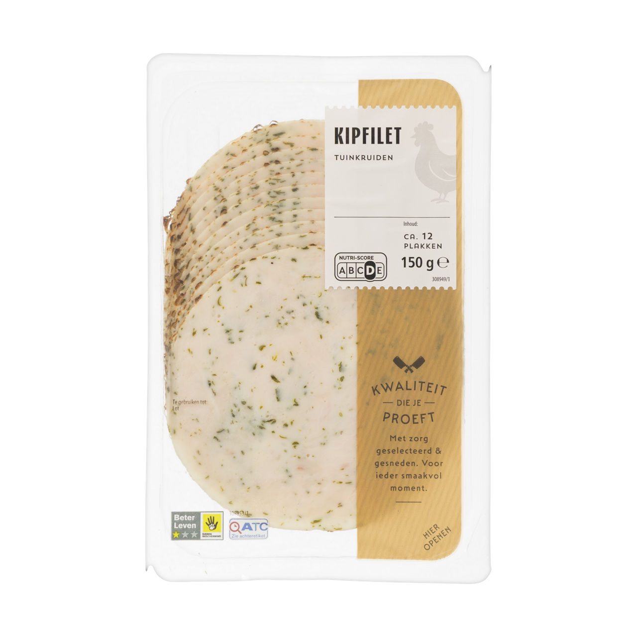 Gegrilde kipfilet met tuinkruiden